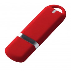 Флешка 187 Soft Touch Red
