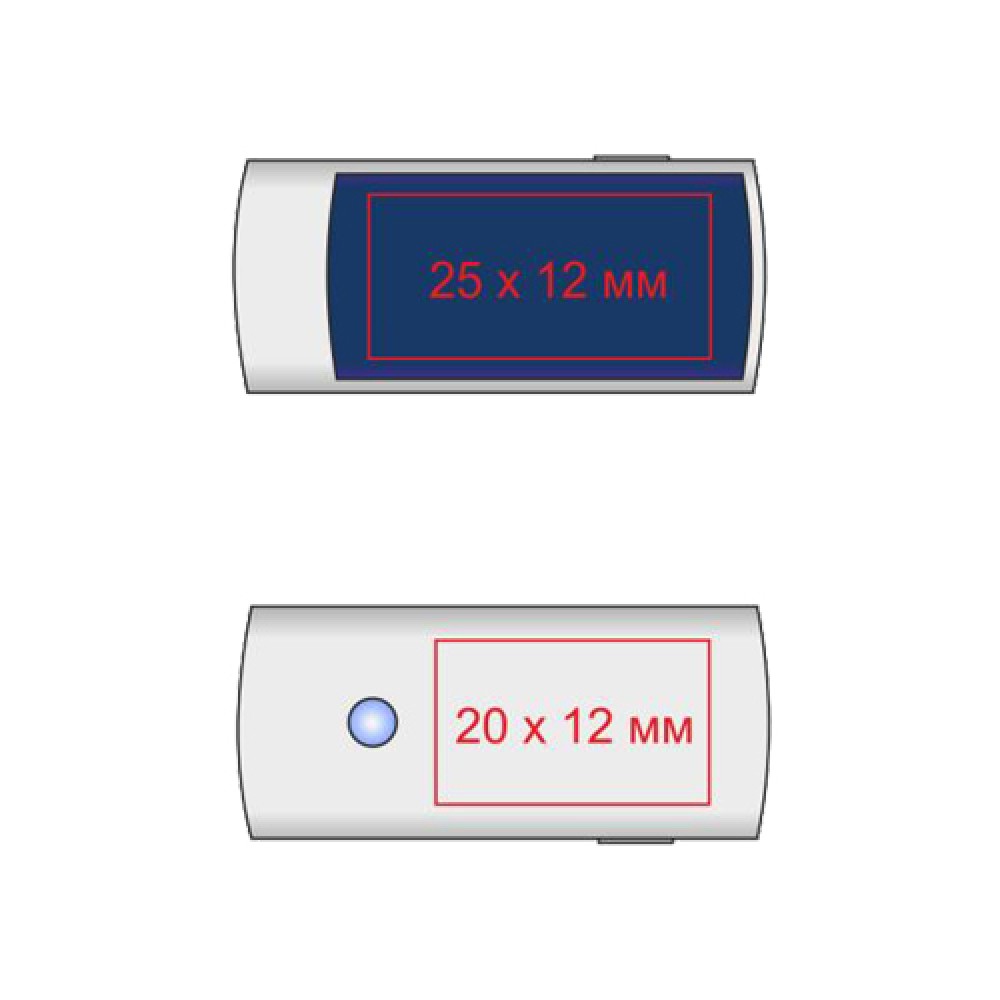 Флешка мини металл E555BL