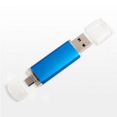 Флешка металлическая E120BL OTG